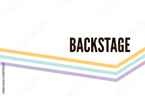 slogan backstage phrase graphic vector Print Fashion lettering calligraphy