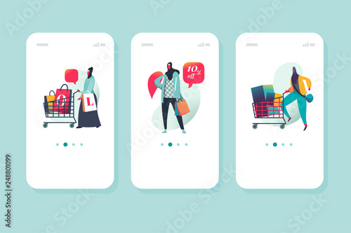 Muslim Women Shopping activity