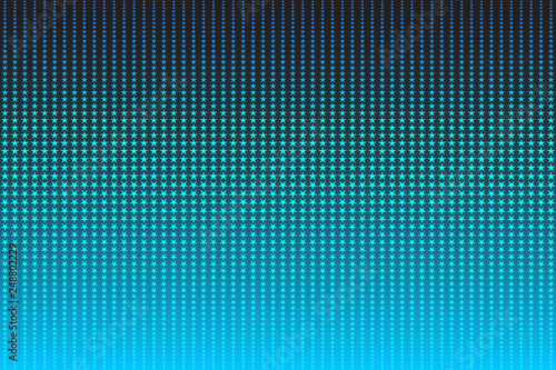 Sparkling frame with blue stars and place for text