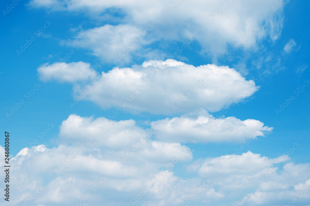 Fototapeta premium blue sky background with white clouds