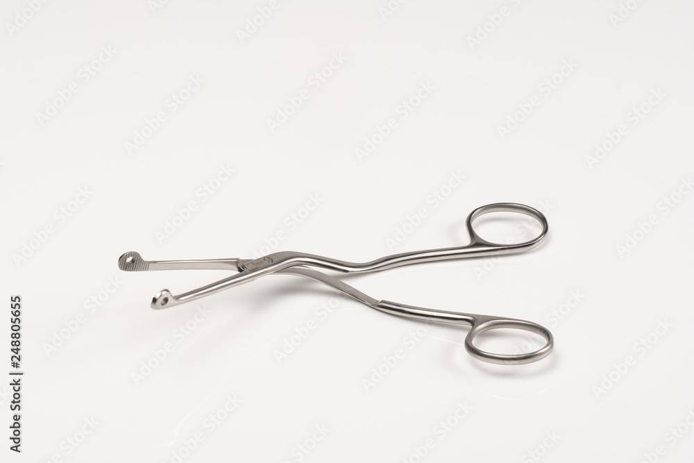 Medical Clamp White Background Medical Clamp White Background