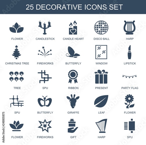 25 decorative icons