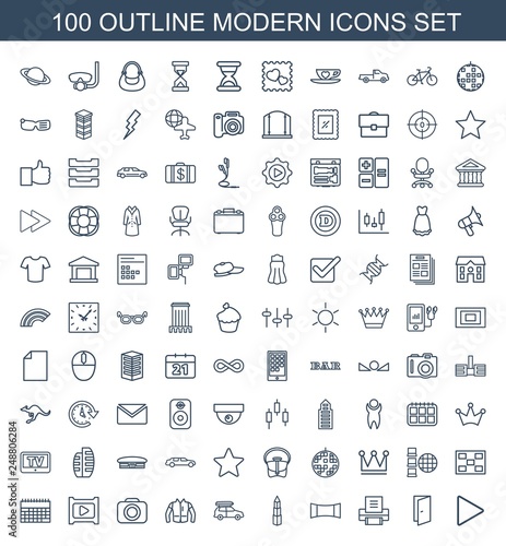 100 modern icons