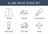 6 drive icons