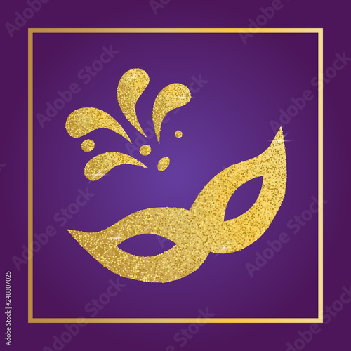 Modern design for mardi gras party
