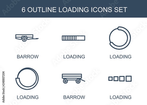 6 loading icons