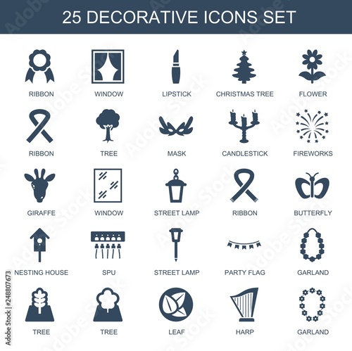 25 decorative icons