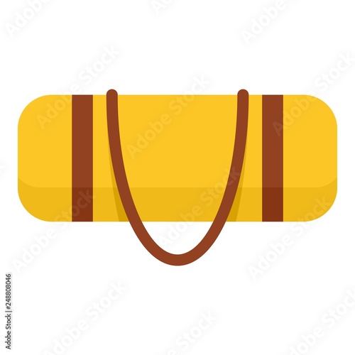 Sport bag icon. Flat illustration of sport bag vector icon for web design