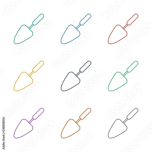 trowel icon white background