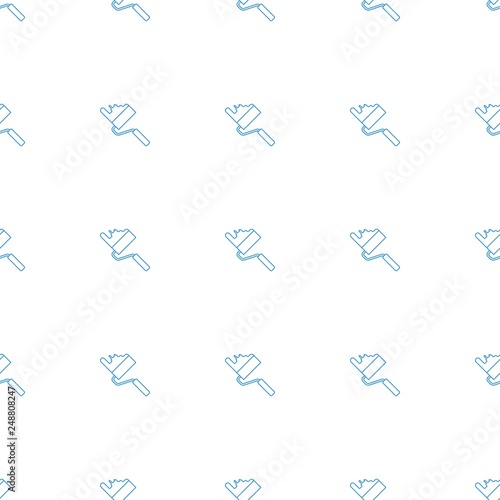 roller icon pattern seamless white background