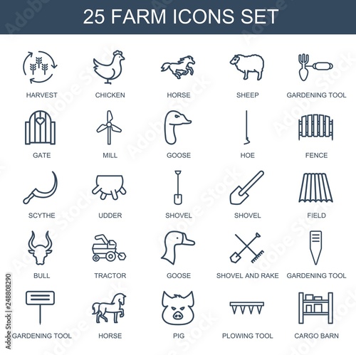 25 farm icons