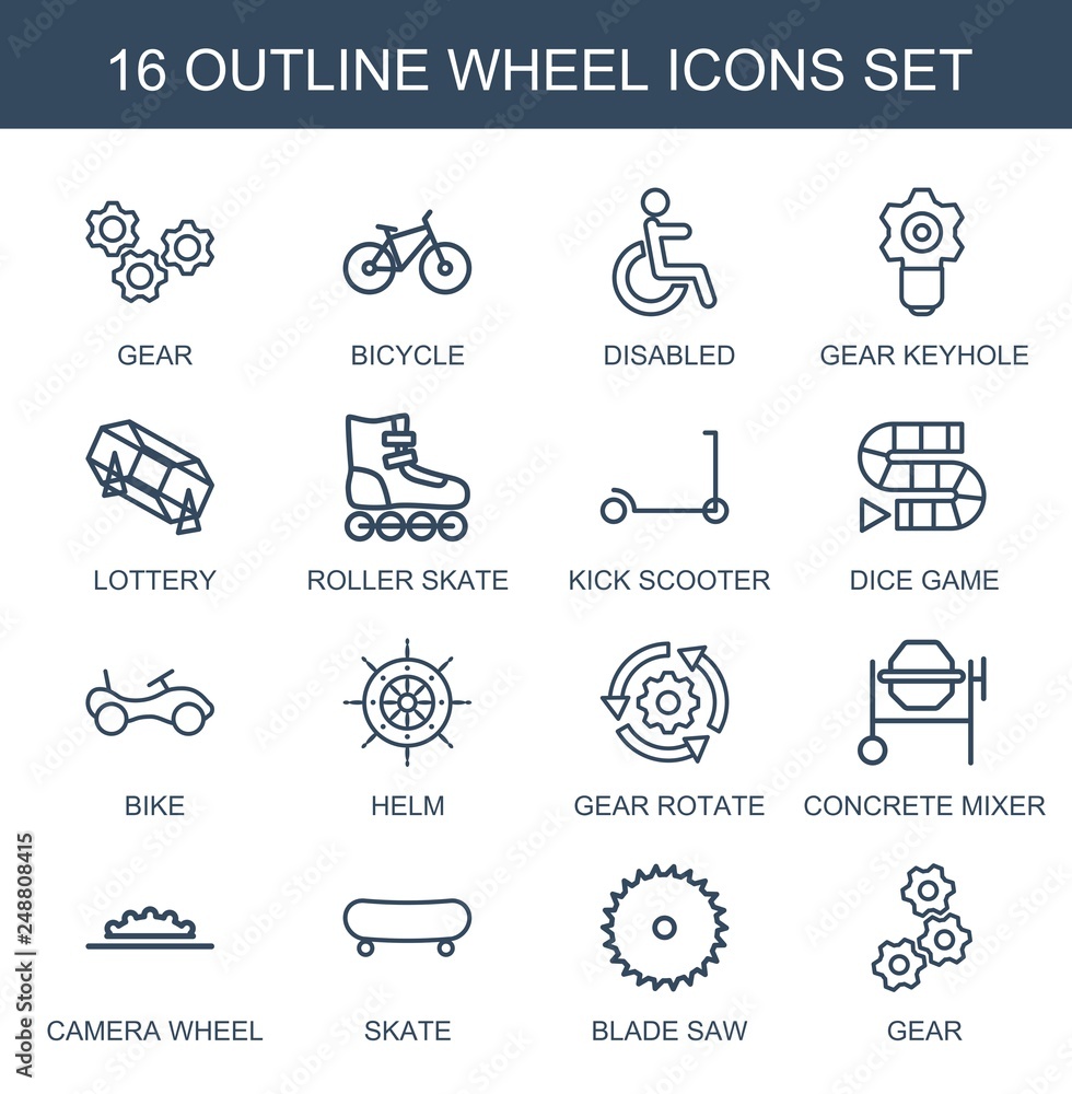 16 wheel icons 16 wheel icons