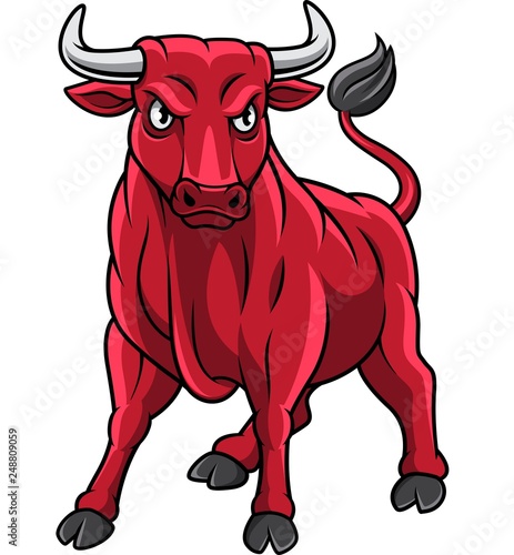 Red bull mascot