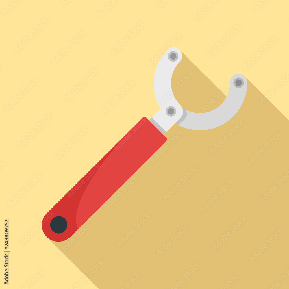 Bike repair key icon. Flat illustration of bike repair key vector icon for web design Bike repair key icon. Flat illustration of bike repair key vector icon for web design