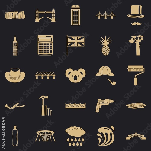 Crossway icons set. Simple set of 25 crossway vector icons for web for any design