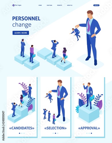 Isometric Personnel Change, Landing Page