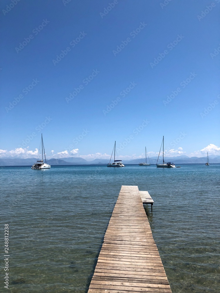Fototapeta premium sailing boat on the sea