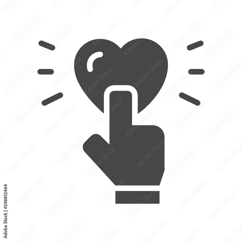 Fototapeta premium heart icon