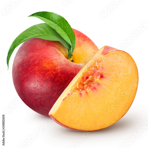 Peach vector illustration