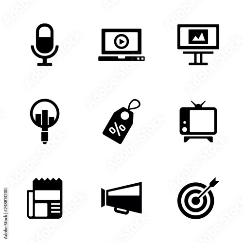 ADVERTISING AND PROMO ICON SET