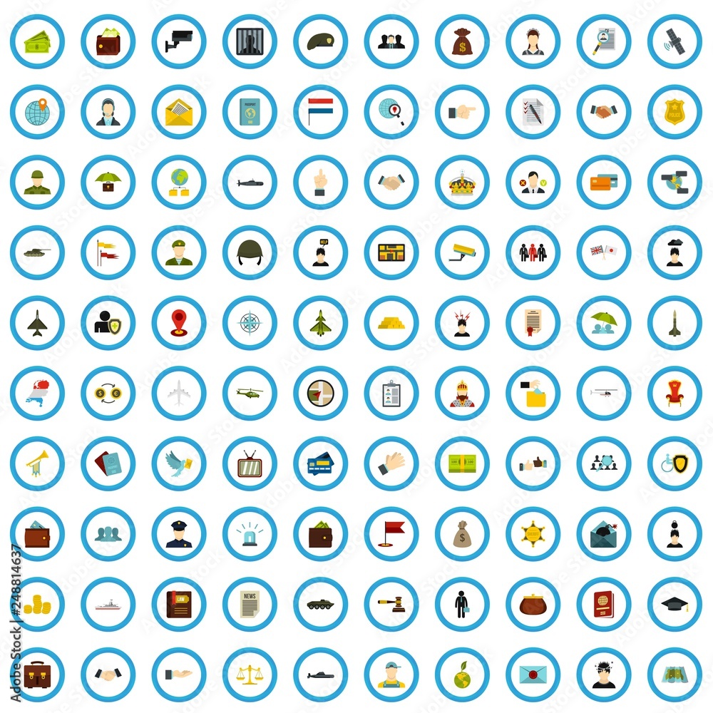 100 administration icons set in flat style for any design vector illustration 100 administration icons set in flat style for any design vector illustration