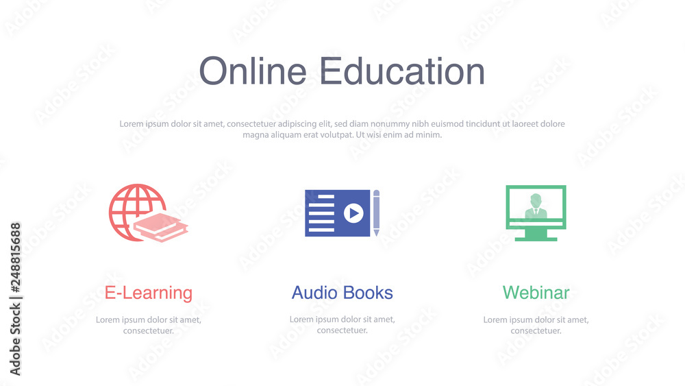 ONLINE EDUCATION BANNER CONCEPT ONLINE EDUCATION BANNER CONCEPT