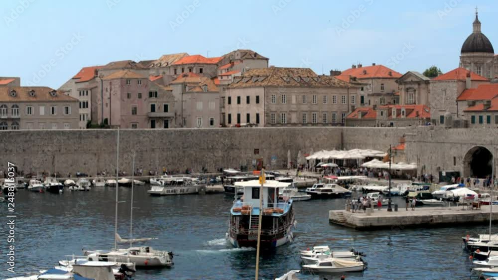 view on Old Town Dubrovnik in Dalmatia, Croatia view on Old Town Dubrovnik in Dalmatia, Croatia