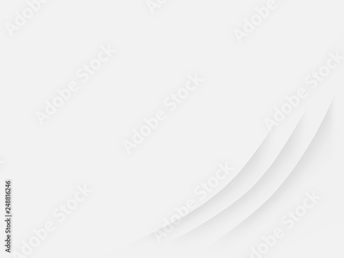 Wallpaper Mural abstract background vector white and gray tone, wave overlapping with shadow modern concept, space for text or message web and book design Torontodigital.ca