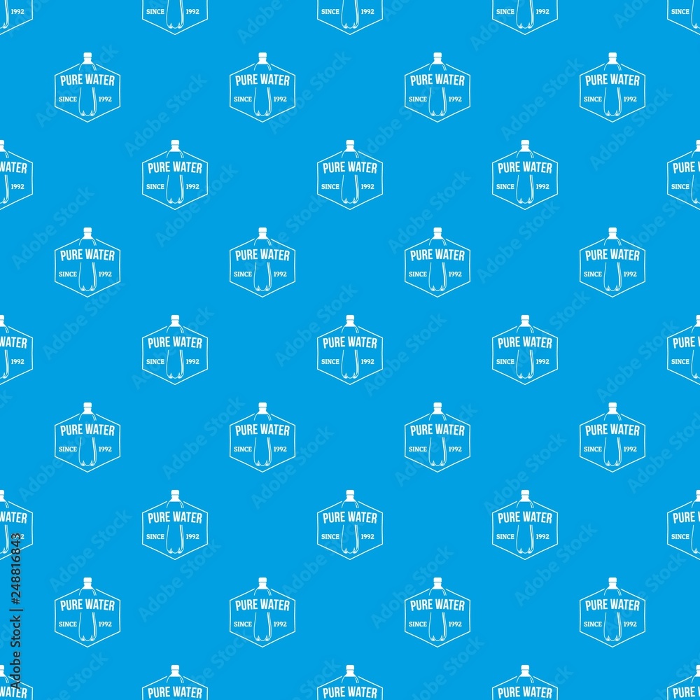 Clean pure water pattern vector seamless blue repeat for any use Clean pure water pattern vector seamless blue repeat for any use