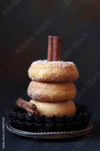 kleine Donuts mit Zimtzucker