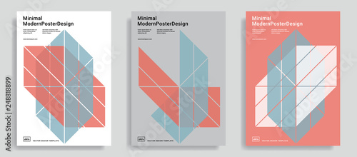 Design templates with simple geometric shapes.