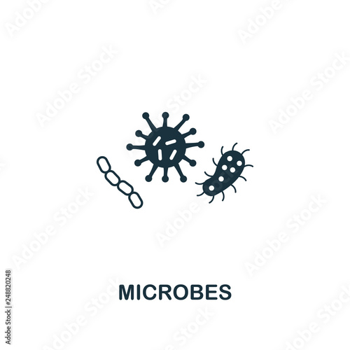 Microbes icon. Premium style design from hygiene icons collection. Pixel perfect Microbes icon for web design, apps, software, print usage