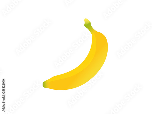 Banana icon isolated on white background. Vector illustration
