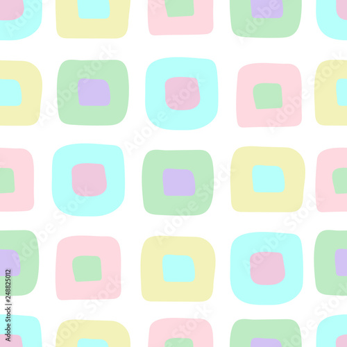 Colorful square seamless pa...