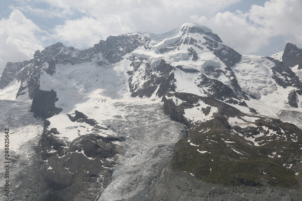 Beautiful mountain landscape, Pennine alps, Zermatt, Switzerland