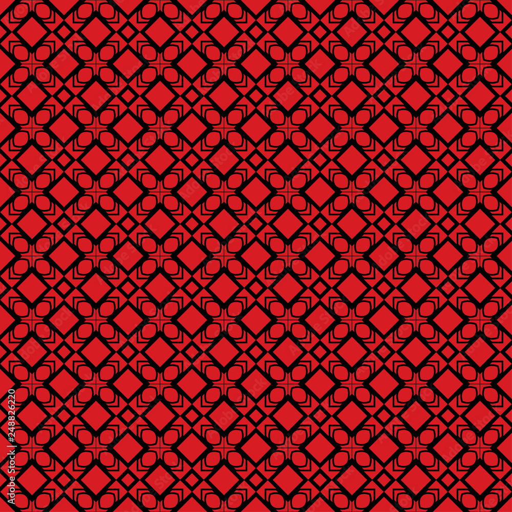 Seamless Geomteric Patterns. Vector Illustration. Hand Drawn Wrap Wallpaper, Cover Fabric, Cloth Textile Design. red black color Seamless Geomteric Patterns. Vector Illustration. Hand Drawn Wrap Wallpaper, Cover Fabric, Cloth Textile Design. red black color