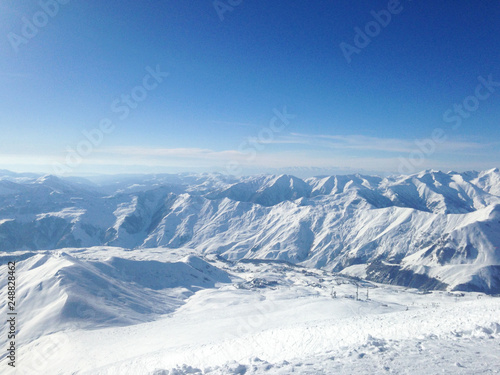 Mountains snowboard sport © Yulia