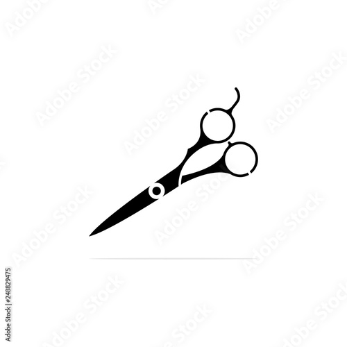 Scissors icon, vector concept illustration for design.