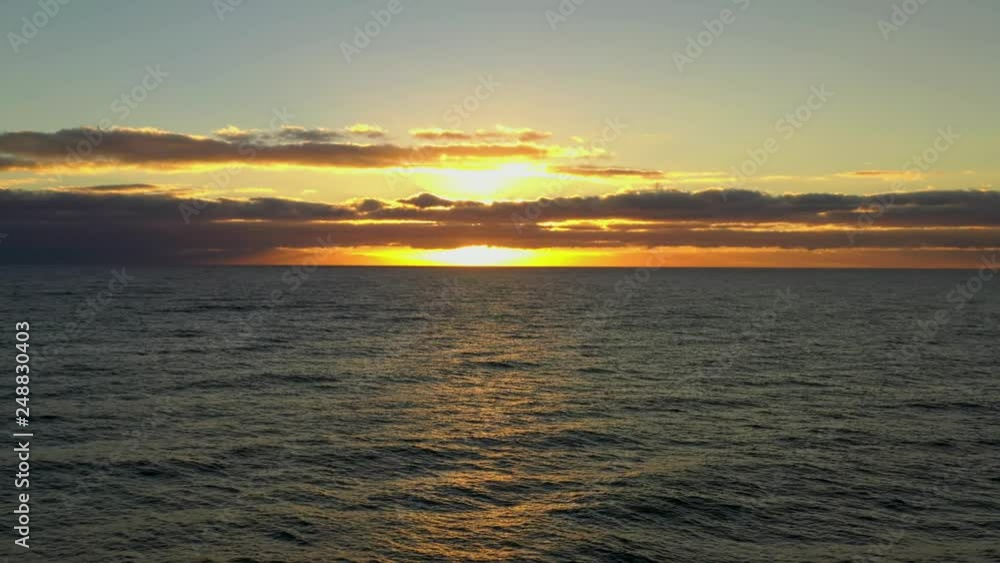 Aerial view of beautiful sunrise on Tenerife Aerial view of beautiful sunrise on Tenerife