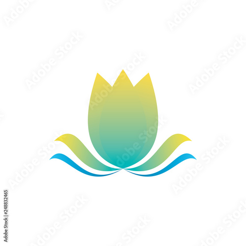 Natural flower logo