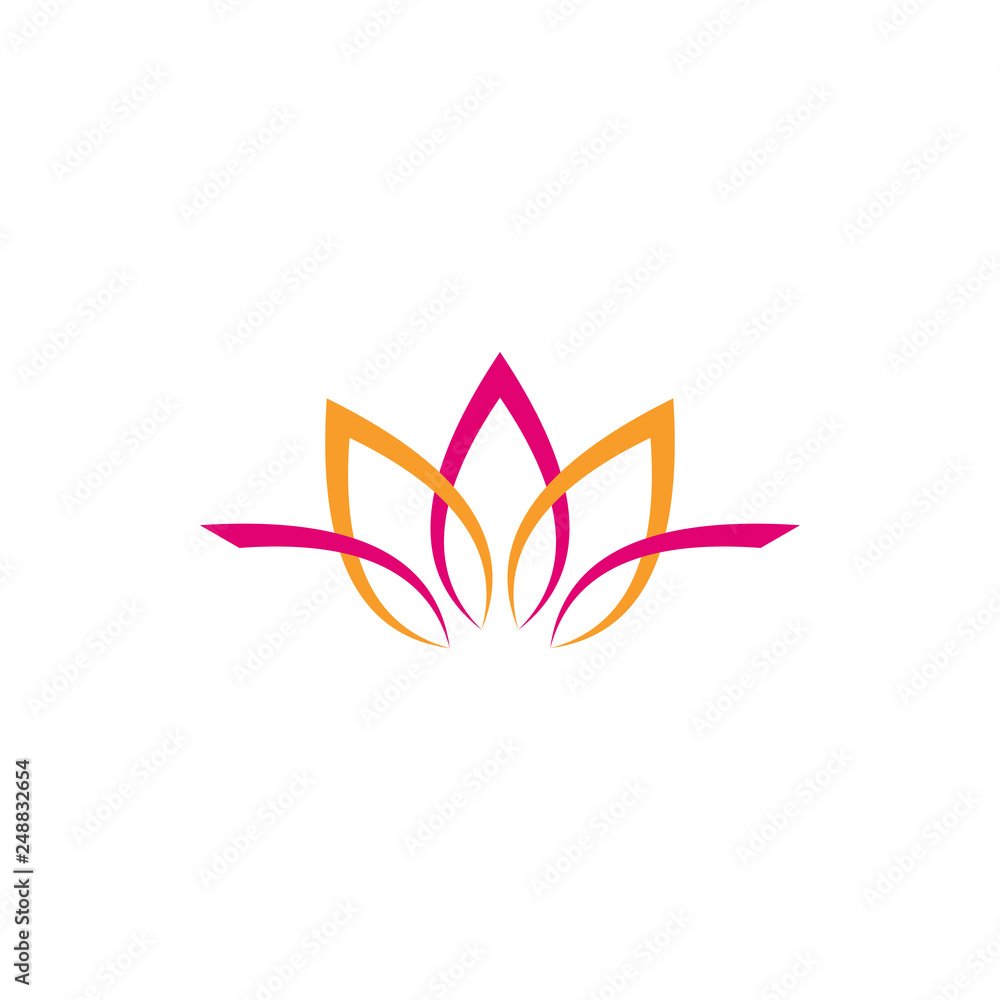 Natural flower logo Natural flower logo