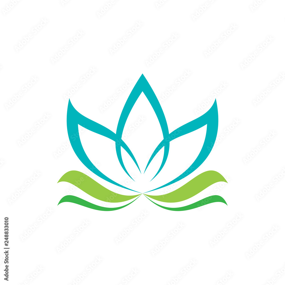 Natural flower logo Natural flower logo