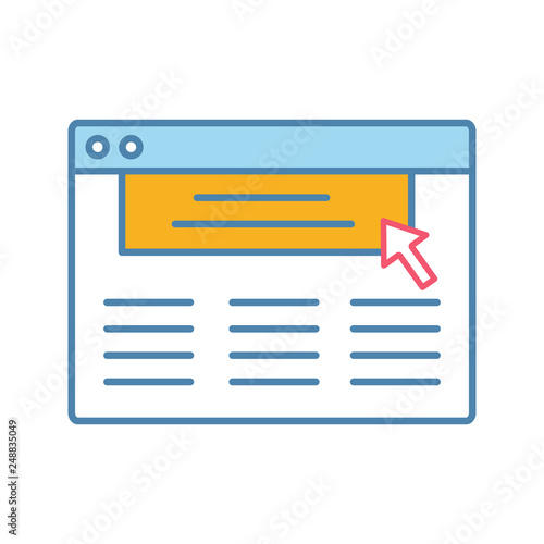 Internet marketing color icon