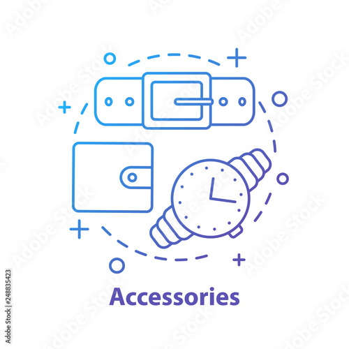 Fashion accessories concept icon