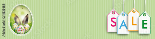 Oster Banner mit Preisschildern SALE