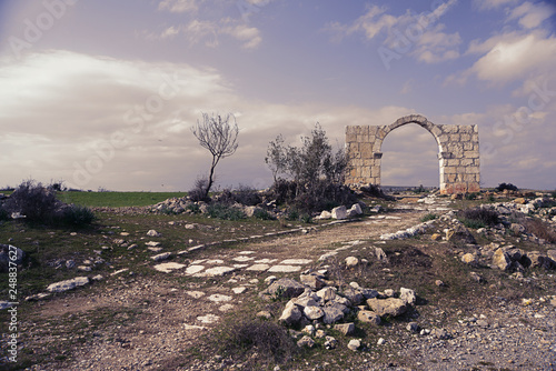 Ruins of ancient Roman Road in Tarsus, Turkey