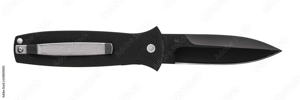 penknife folding knife isolated on white. penknife folding knife isolated on white.