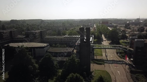 Drone view of the Ark in Dronten, Flevoland, The Netherlands. photo