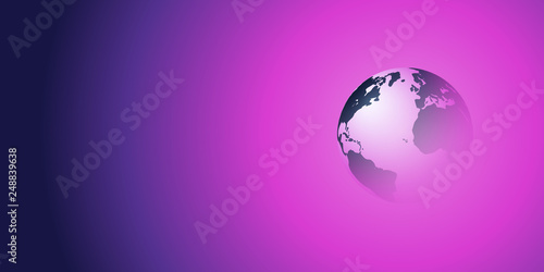     Earth Globe Design - Global Business, Technology, Globalisation Concept, Vector Template 