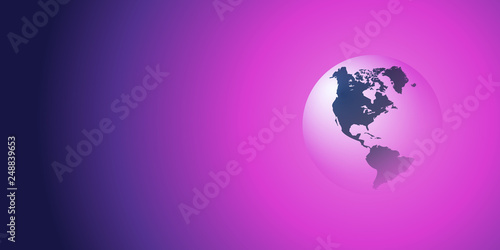      Earth Globe Design - Global Business, Technology, Globalisation Concept, Vector Template 